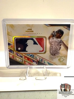 2025 Topps Diamond Icons Joe Mauer Logoman 1/1 Minnesota Twins - Image 1 of 2