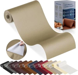 Leather Repair Patch Self-Adhesive for Car Seat Sofas Chairs Handbags - Picture 1 of 3