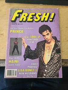Vintage Magazine Fresh! Prince L.L. Cool J The Jets January 1988 - Picture 1 of 3