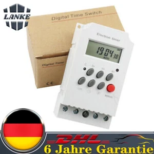 LCD Digital Zeitschaltuhr Zeitschaltuhr Micro Time Relay Programmierbarer DC12V - Bild 1 von 15