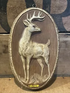 Arte de pared de tiza vintage placa ciervo Buck ciervo recuerdo de Douglas Wyoming - Imagen 1 de 10