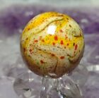 .78" JABO MARBLES - TANK CHECK - GOLD LUTZ+ SWIRL TOY NM+