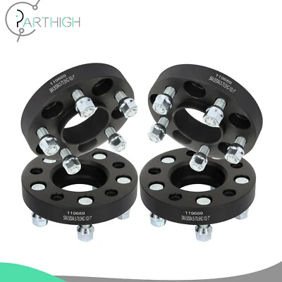 For 1994-2014 Ford Mustang 5x4.5 5x114.3 Hubcentric Wheel Spacers (4) 1" Thick - Image 1 of 4