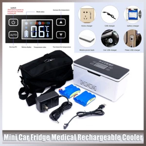 1x Mini Car Fridge Medical Rechargeable Cooler Box Diabetic Insulin Cold Storage - Picture 1 of 10