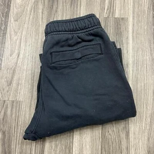 NIKE Stretch Tie Waist Straight Leg Black Sweatpants Youth Size Medium - Picture 1 of 11
