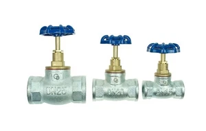 1/2",3/4",1" Absperrschieber Freistromventil Muffenschieber Gusseisen IGxIG - Bild 1 von 4