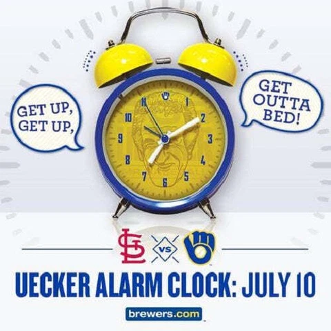 Bob Uecker Milwaukee Brewers 2016 Alarm Clock MLB Baseball Announcer Cover