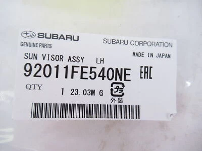 Original OEM Subaru 92011FE540NE Driver LH Parasol con Espejo  Foto 1 de 3