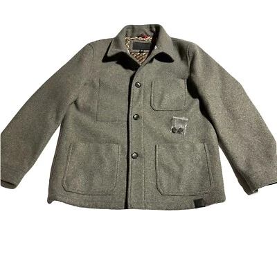 Michael Kors Stretch Wool Blend Coat Men's Size M Medium Gray Quilted Lining - Image 1 of 4