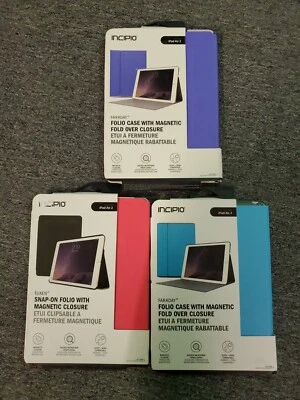 INCIPIO Case for iPad Air 2 (Folio Case with Magnetic) - Lot of 3 - Image 1 of 2