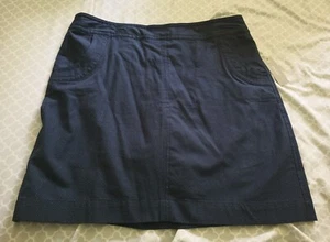 Christopher & Banks Skort NWT Women's Blue With White Dots Size 12 - Picture 1 of 9