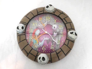 Nightmare Before Christmas Circle Clock Rare, works - Picture 1 of 11