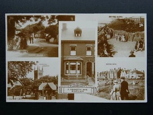 Lancashire Blackpool BISPHAM 9 Hesketh Avenue FERIENHAUS um 1930 RP Postkarte - Bild 1 von 2