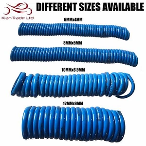 POLYURETHANE PU TUBE HOSE COIL KELM RECOIL (VARIOUS SIZES AVAILABLE) - Picture 1 of 5
