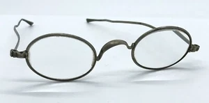 Antique Straight Arm Metal Spectacles Glasses - Picture 1 of 5