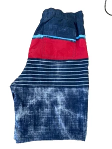 Spyder BOYS  Swim SHORTS (BLUE/RED/WHITE  XL 18/20)GENTLY USED - Picture 1 of 3