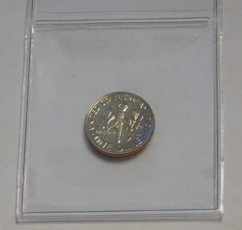Mint Error - Reverse Planchet Defect - 1974-S Proof Roosevelt Dime Cover