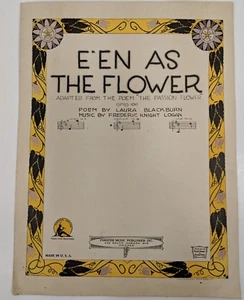 E'En As The Flower the Passion Flower Laura Blackburn Frederic Knight Logan - Imagen 1 de 3