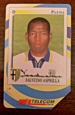 Faustino ASPRILLA Parma telephone card Gli Introvables Panini 1997 1998
