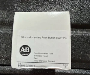 Neu Allen-Bradley 800H-BR6D1 Serie F Druckknopf rot verlängerter Kopf 2-Wege 1NO - Bild 1 von 2