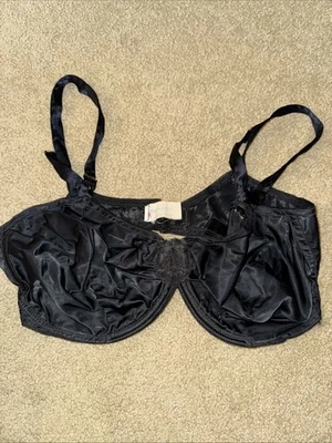 Sujetador De Colección EDITH LANCES Con Aros Talla 34D Continúa Alambre Negro Detalle Encaje Foto 1 de 4