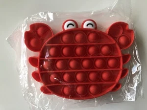 AU STOCK Pop Its Pop Bubble Fidget Toy Sensory Stress Relief Gift Toy Favor-Crab - Picture 1 of 1