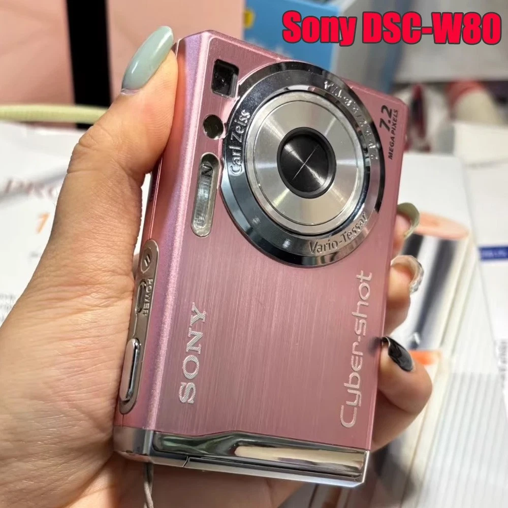 SONY　デジタルカメラ　DSC-W80 希少品 Sony Cyber-shot DSC-W80 7.2MP Digital Camera - Silver for sale