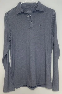Vineyard Vines Polo Mens XL Edgartown Shirt Navy Blue White Stripe Long Sleeve - Picture 1 of 8