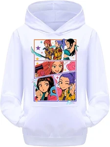Mädchen Sweatshirt Gruppe K Pop Mira Zoey und Rumi Kapuze oder Rundhals Winter v.3 - Bild 1 von 9