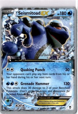 Seismitoad EX Ultra Rare XY - Furious Fists 20/111 LP - Image 1 of 2