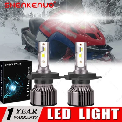 Faro LED súper blanco bombillas altas/bajas para Polaris Fusion 600 700 900 2X 9003 Foto 1 de 4