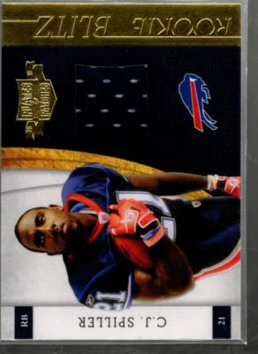 B2035- 2010 Plates and Patches Rookie Blitz Materials #2 C.J. Spiller Jersey/299 - Image 1 of 2