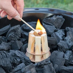Natural Wood Firelighters Fire Starter Sticks Camping Aid Survival Kit Burners - Picture 1 of 7