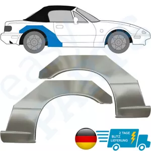 Para Mazda MX 5 NA 1989-1998 guardabarros trasero pasamanos de rueda chapa de reparación / par - Imagen 1 de 7