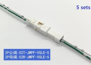 5 Sets 2 Pin Automotive Wire Connector Cable Waterproof 02R-JWPF-VSLE-S 02T-JWPF - Picture 1 of 2