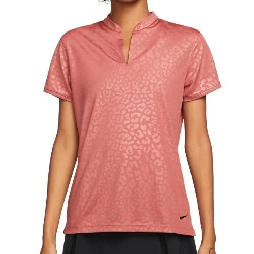 Nike Mujeres Golf Dri Fit Camisa Manga Corta Naranja Óxido Guepardo Débil NUEVA NUEVA CON ETIQUETAS Foto 1 de 1