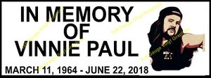 Vincent Vinnie Paul Pantera Memorial Decal Bumber Sticker Printed Free Shipping - Picture 1 of 1