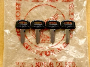 4 PCS CB250N CB400N CD200T CM125T CM185T CM200T XL250S XL350R XL500S KEYS BLANKS - Picture 1 of 2