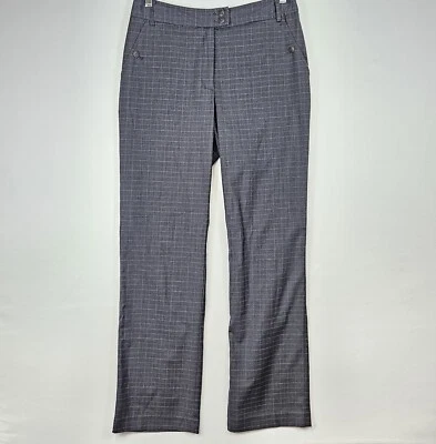 Pantalones David Brooks Pantalones Pin Rayas Vestido Carrera Mujer Talla 8 Carbón Foto 1 de 4