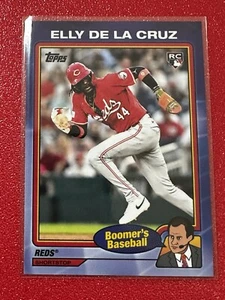 2024 TOPPS X CHRIS BERMAN BOOMER'S BEST ELLY DE LA CRUZ RC ROOKIE REDS #18 - Picture 1 of 2
