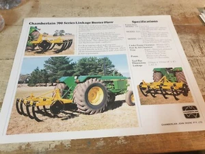 1980s? CHAMBERLAIN 700 LINKAGE BUSTER PLOW  Original Australian  Sales Leaflet - Bild 1 von 1