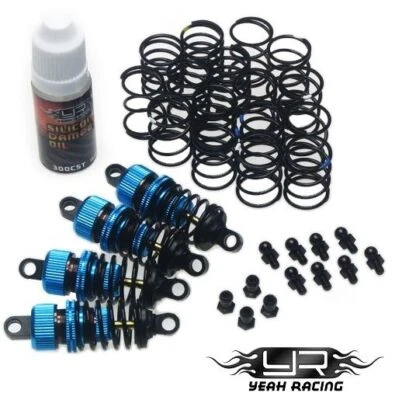 YEAH RACING ALUM. ÖLDRUCK STOßDÄMPFER 50mm FÜR TAMIYA TT-01 TT-02 # DSG-0050BU - Bild 1 von 4