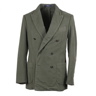 Abrigo Deportivo Drumohr Verde Oliva Suave Cepillado Algodón Moleskin 40R (UE 50) NUEVO CON ETIQUETAS Foto 1 de 4