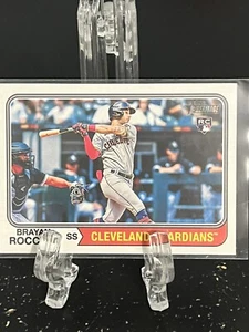 BRAYAN ROCCHIO-----2023 TOPPS HERITAGE-----ROOKIE----CLEVELAND--FREE SHIPPING - Picture 1 of 2