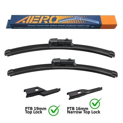 AERO Audi TT 2020-2016 24"+21" Premium Beam Windshield Wiper Blades (Set of 2) - Image 1 of 4