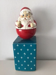 Vintage Musical Twist Santa By Avon Boxed Plays Jingle Bells - Picture 1 of 12