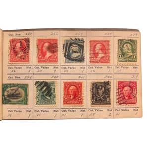 Rare Vintage Stamp Collection Album Worldwide Stamps 1870s Early 20th Century #2 - Picture 1 of 12