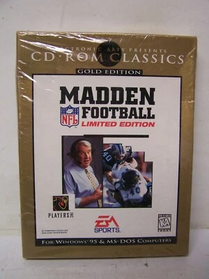 CD-ROM de fútbol americano Madden 1996 EA Sports Gold edición limitada nuevo sellado Foto 1 de 4