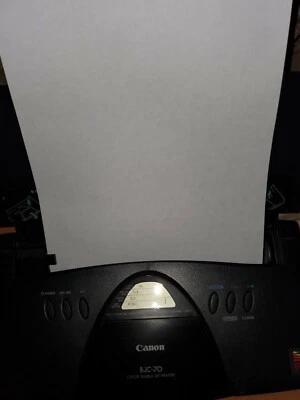 Canon BJC-70 Color Computer PC Printer Windows 3.1 & 95 With Power & Parallel - Image 1 of 4