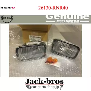 NISMO OEM Clear Lenses Front Indicator Turn Signal Winker Skyline GTR R34 BNR34 - Picture 1 of 5